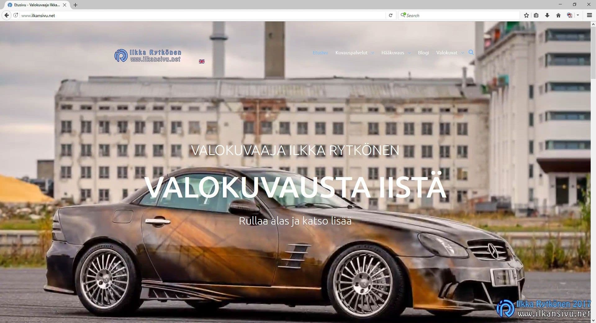 Uusi etusivu videolla