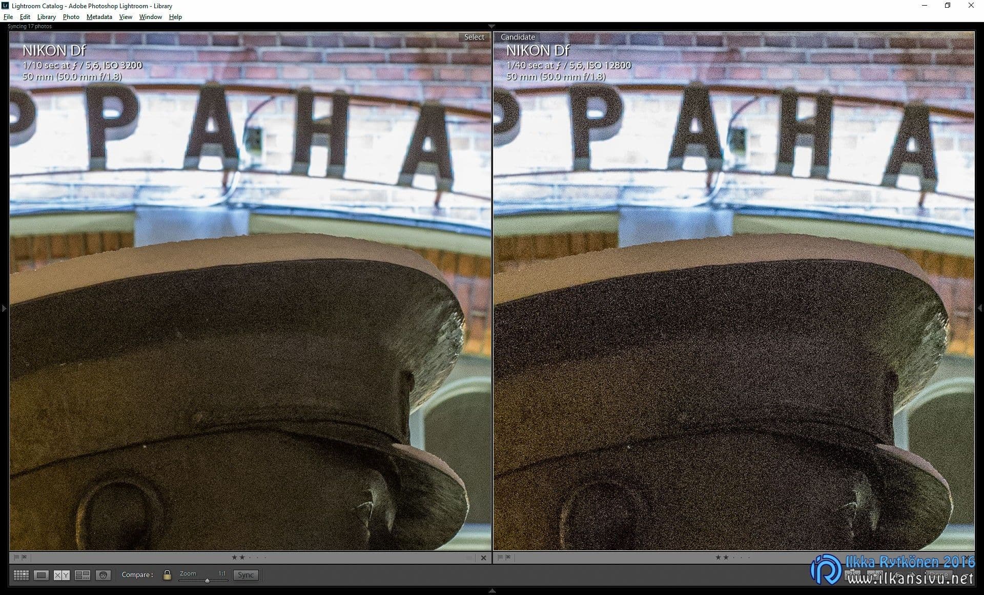 ISO 3200 vs. ISO 12800
