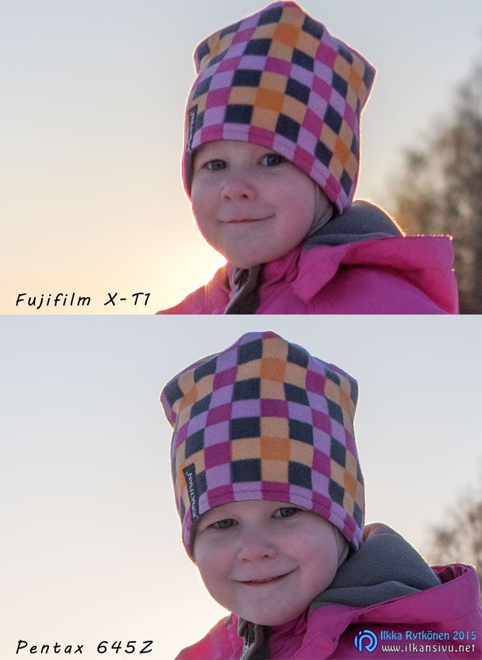Fujifilm X-T1 vs. Pentax 645Z