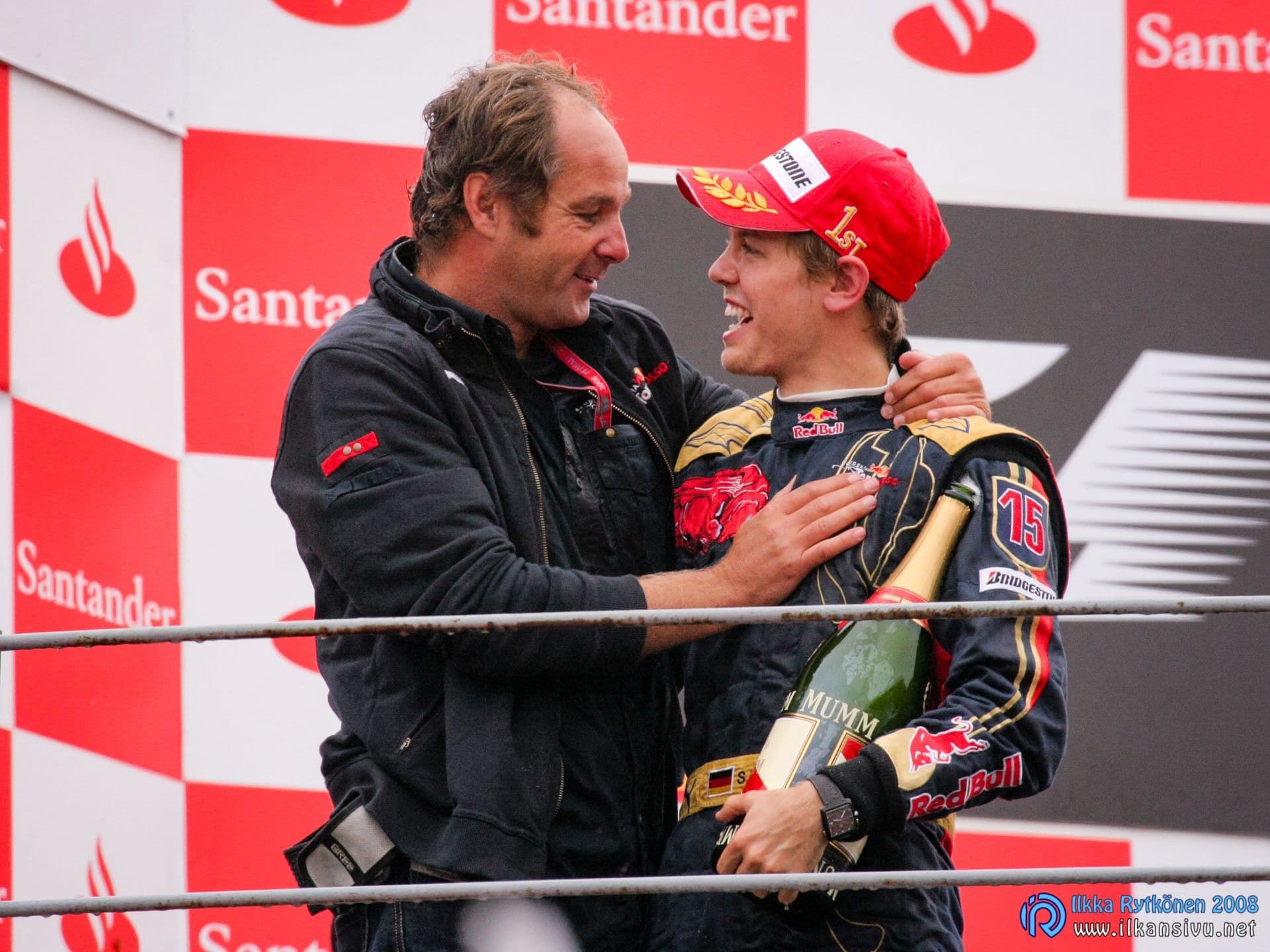 Gerhard Berger ja Sebastian Vettel
